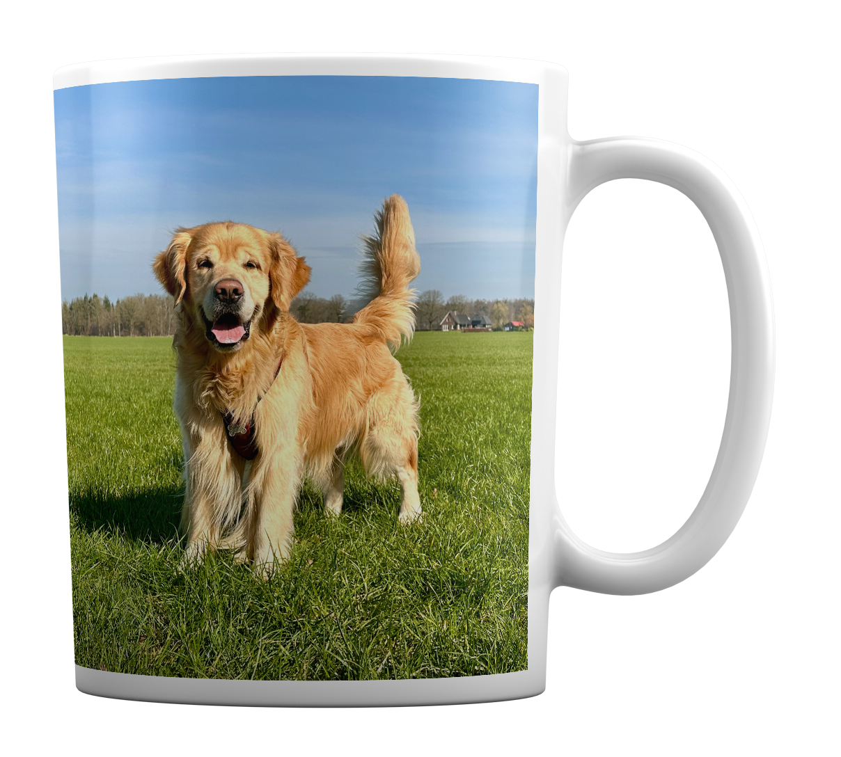 Foto beker met een foto van een hond